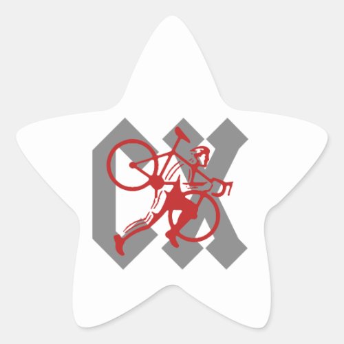 Cyclocross Star Sticker