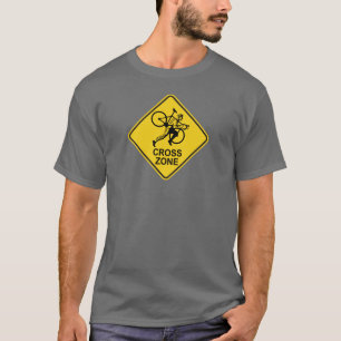 Cyclocross Zone Road Sign T-Shirt