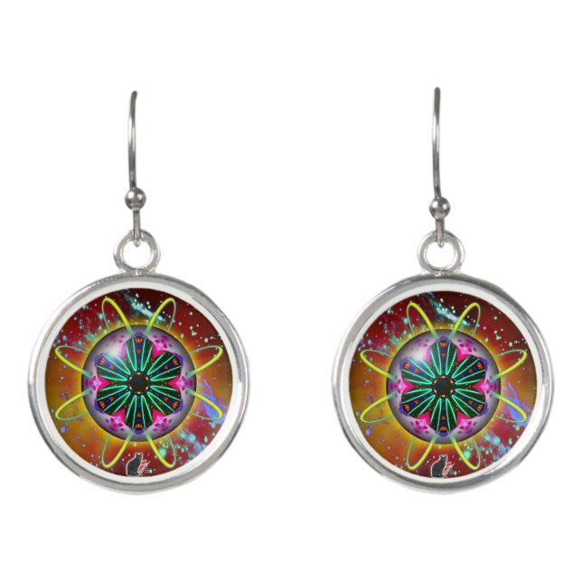 Cyclon Orbz Kaleid Earrings (Front)