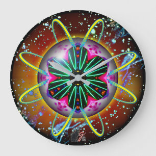 Cyclon Orbz Kaleid Round Large Clock