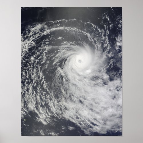 Cyclone Anja over the Southern Indian Ocean Poster