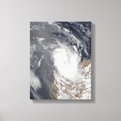 Cyclone Dominic off the shore of Western Austra Canvas Print