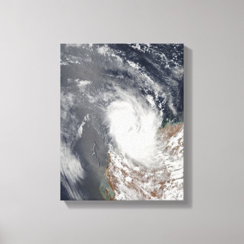 Cyclone Dominic off the shore of Western Austra Canvas Print