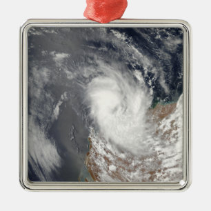 Cyclone Dominic off the shore of Western Austra Metal Ornament