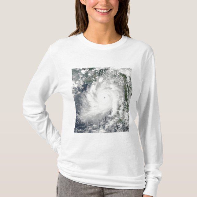 Cyclone Giri moves ashore over Burma T-Shirt (Front)