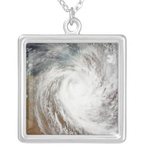Cyclone Laurence moves far inland Silver Plated Necklace