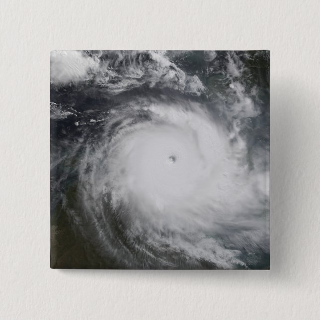 Cyclone Monica in the south Pacific Ocean Button (Front)