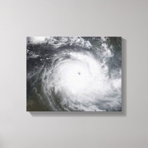 Cyclone Monica in the south Pacific Ocean Canvas Print
