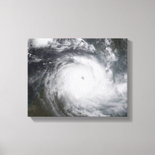 Cyclone Monica in the south Pacific Ocean Canvas Print