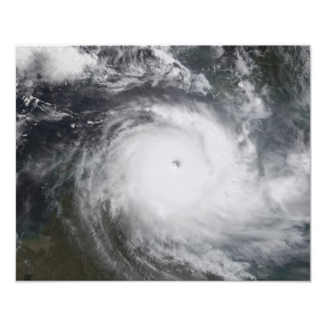 Cyclone Monica in the south Pacific Ocean Photo Print (Front)
