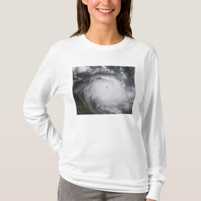 Cyclone Monica in the south Pacific Ocean T-Shirt (Front)