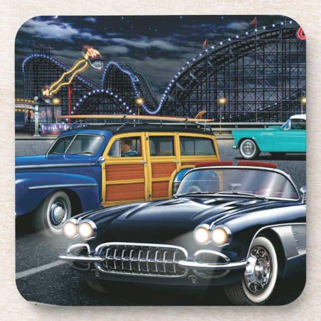 Cyclone Racer Drink Coaster (Front)