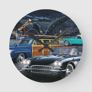 Cyclone Racer Round Clock