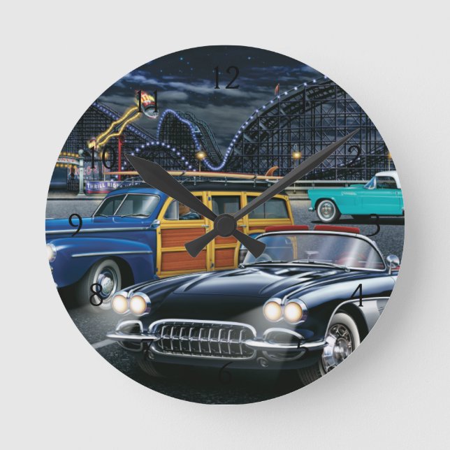 Cyclone Racer Round Clock (Front)