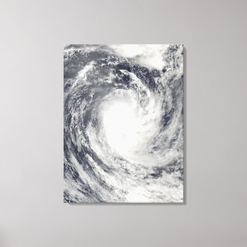 Cyclone Rene over the South Pacific Ocean Canvas Print