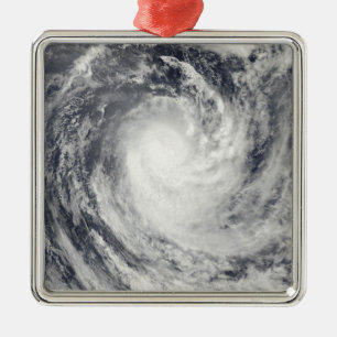 Cyclone Rene over the South Pacific Ocean Metal Ornament