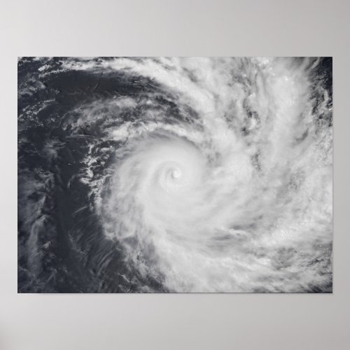 Cyclone Zoe in the South Pacific Ocean Poster
