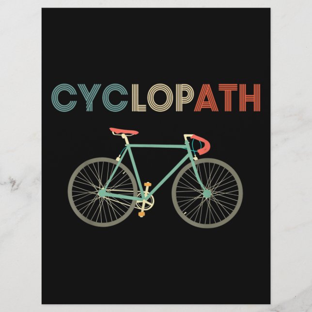 Cyclopath Funny Bicycle Cyclist Humor Flyer (Front)