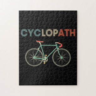 Cyclopath Funny Bicycle Cyclist Humor Jigsaw Puzzle