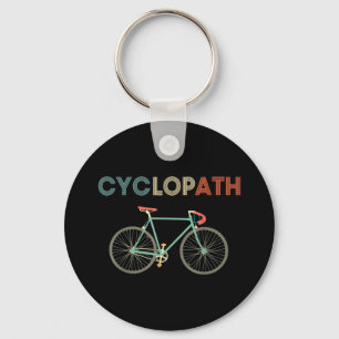 Cyclopath Funny Bicycle Cyclist Humor Keychain