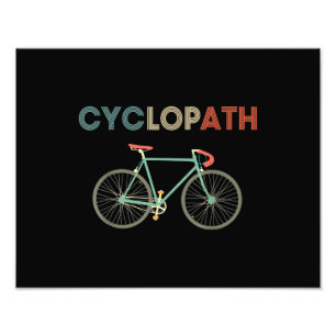 Cyclopath Funny Bicycle Cyclist Humor Photo Print