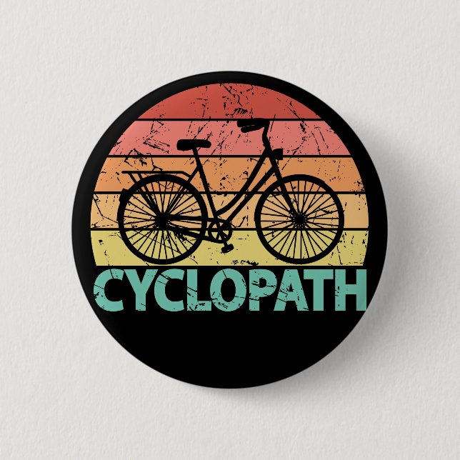 Cyclopath Funny Cycling Button (Front)