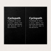 Cyclopath Funny Dictionary Definition (Outside Unfolded)