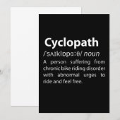 Cyclopath Funny Dictionary Definition (Front/Back)