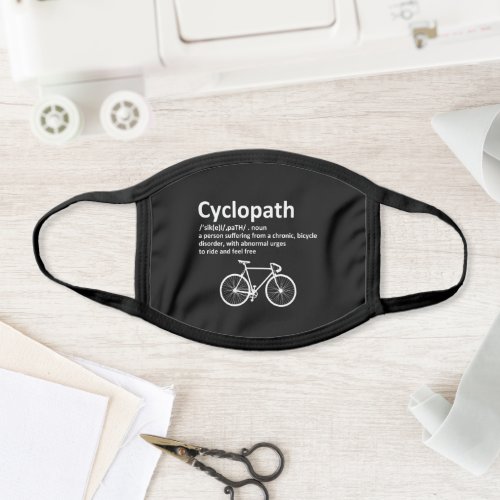 Cyclopath Funny Gift For Cyclists and Bikers Face Mask