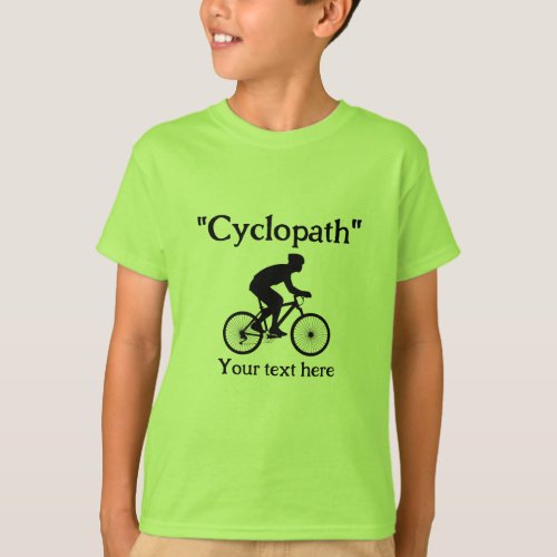 Cyclopath Funny Minimalist Bike Lover Kids T_Shirt