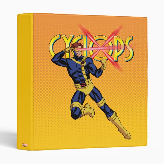 Cyclops Character Pose 3 Ring Binder (Front/Spine)