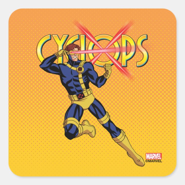 Cyclops Character Pose Square Sticker (Front)