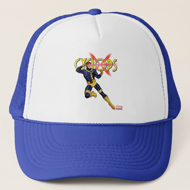 Cyclops Character Pose Trucker Hat (Front)