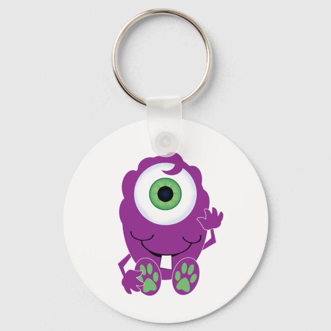 Cyclops Monster Keychain (Front)