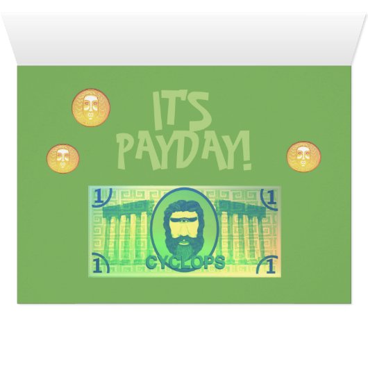 Cyclops Monster (money gift) card (Inside Horizontal (Bottom))
