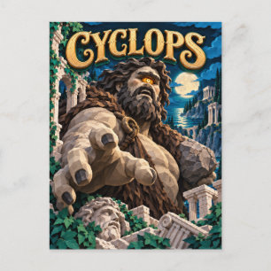 Cyclops, Paper Cut Monster Postcard