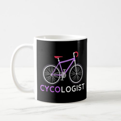 Cycologis Cycling Bicycle Cyclist Road Bike Purple Coffee Mug