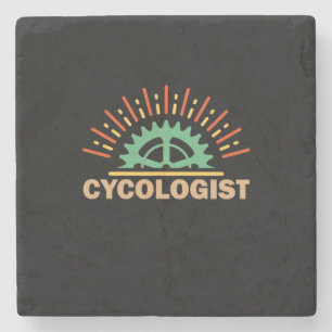Cycologist Art Stone Coaster