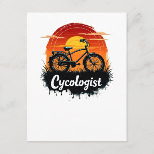 Cycologist Bike Adventure: Sunset Graphic Tee Enclosure Card
