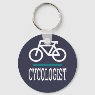 CYCOLOGIST Bike Biking Cycling Funny Novelty Keychain