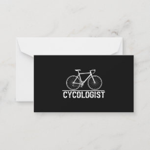 Cycologist Bike Cycling Bicycle Cyclist Note Card
