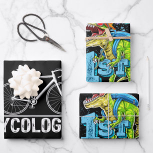 Cycologist Bike Cycling Bicycle Cyclist Wrapping Paper Sheets