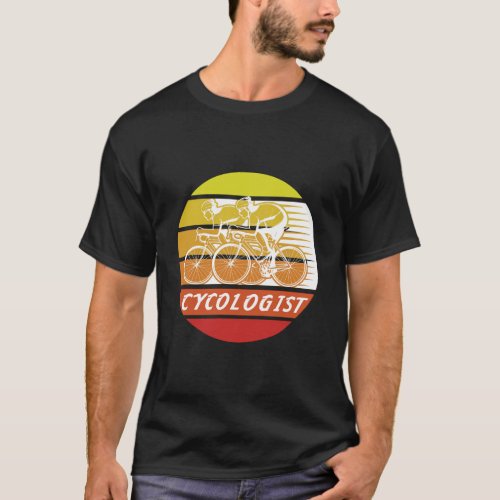 Cycologist Bike Retro Gift For Cycling Bicycle Com T_Shirt