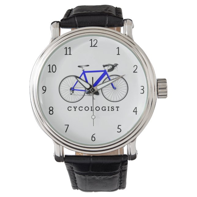 Cycologist Blue Bicycle Watch (Front)