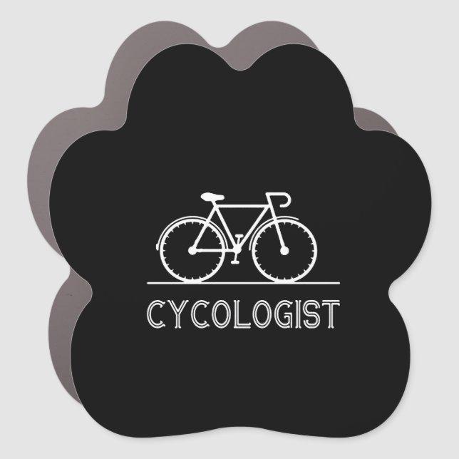 Cycologist Cycle Lover Gift Cycling Mountain Gift Car Magnet (Front)