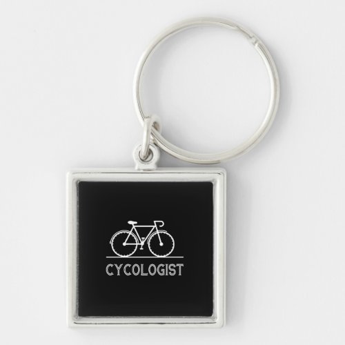 Cycologist Cycle Lover Gift Cycling Mountain Gift Keychain