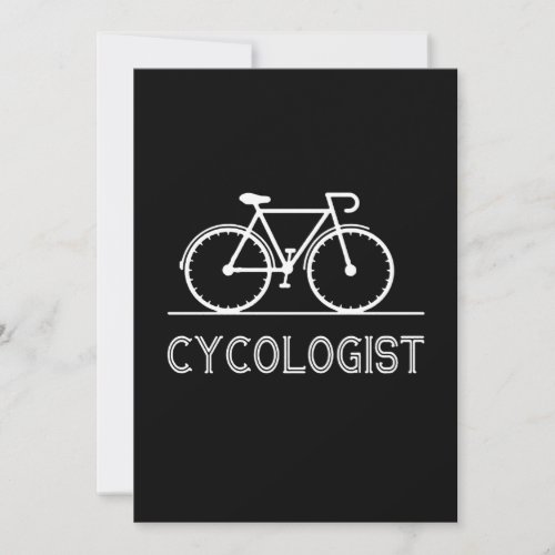 Cycologist Cycle Lover Gift Cycling Mountain Gift Thank You Card