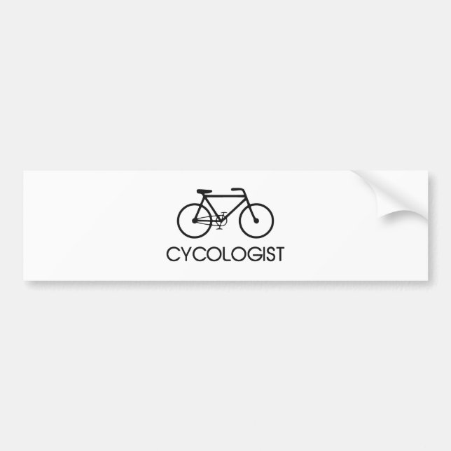Cycologist Cycling Cycle Bumper Sticker (Front)