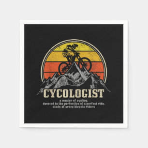 Cycologist Definition Funny Mountain Bike MTB Napkins