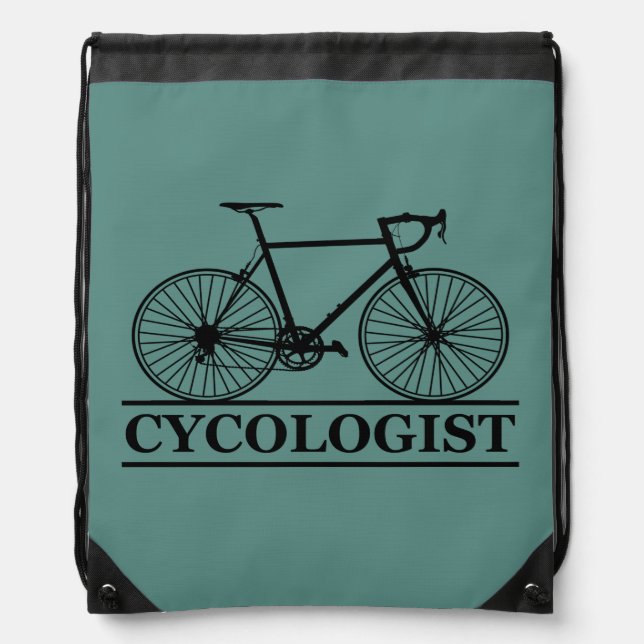 Cycologist Drawstring Bag (Front)